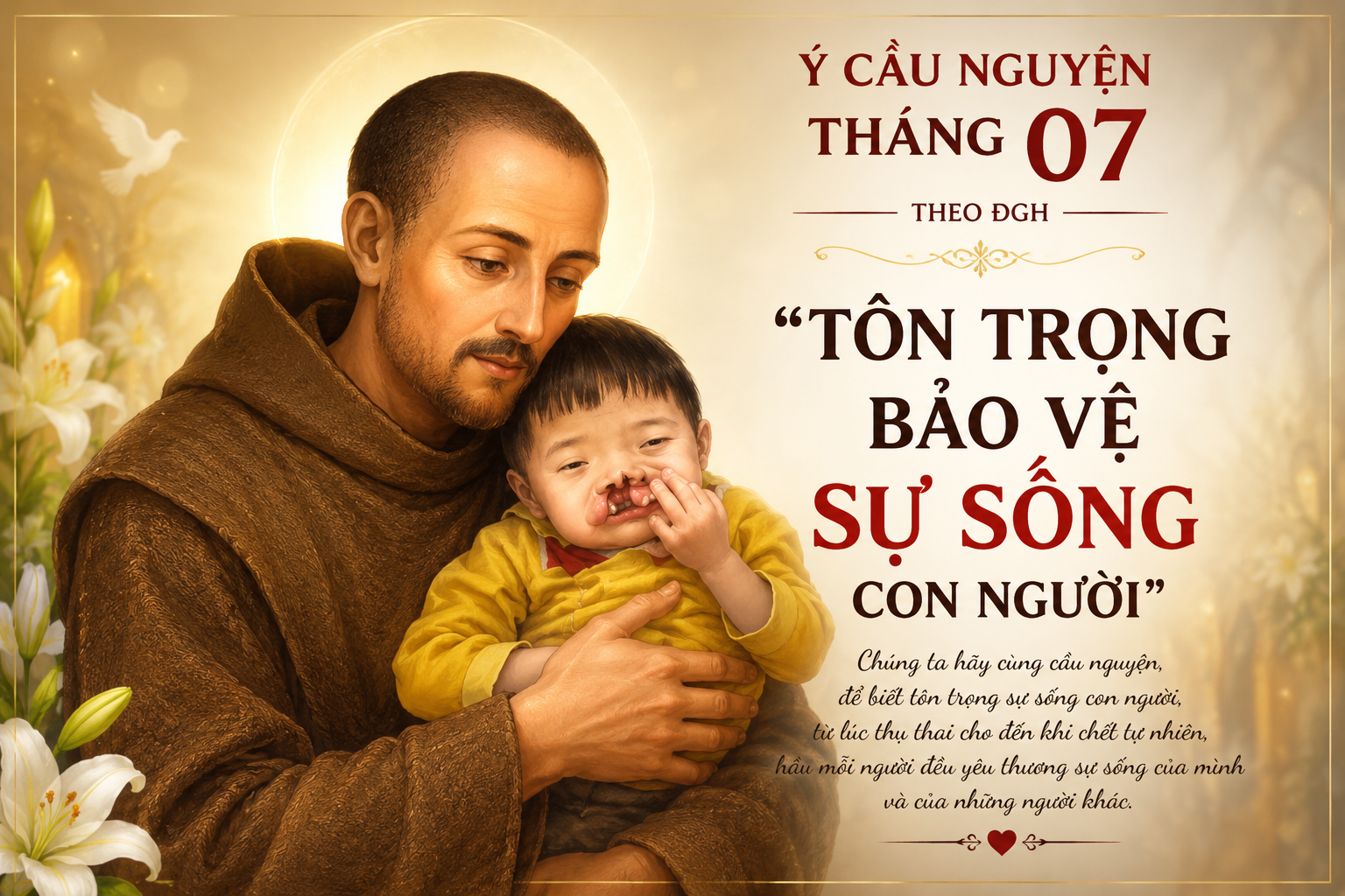 SỰ SỐNG LÀ QUÀ TẶNG ĐẾN TỪ THIÊN CHÚA