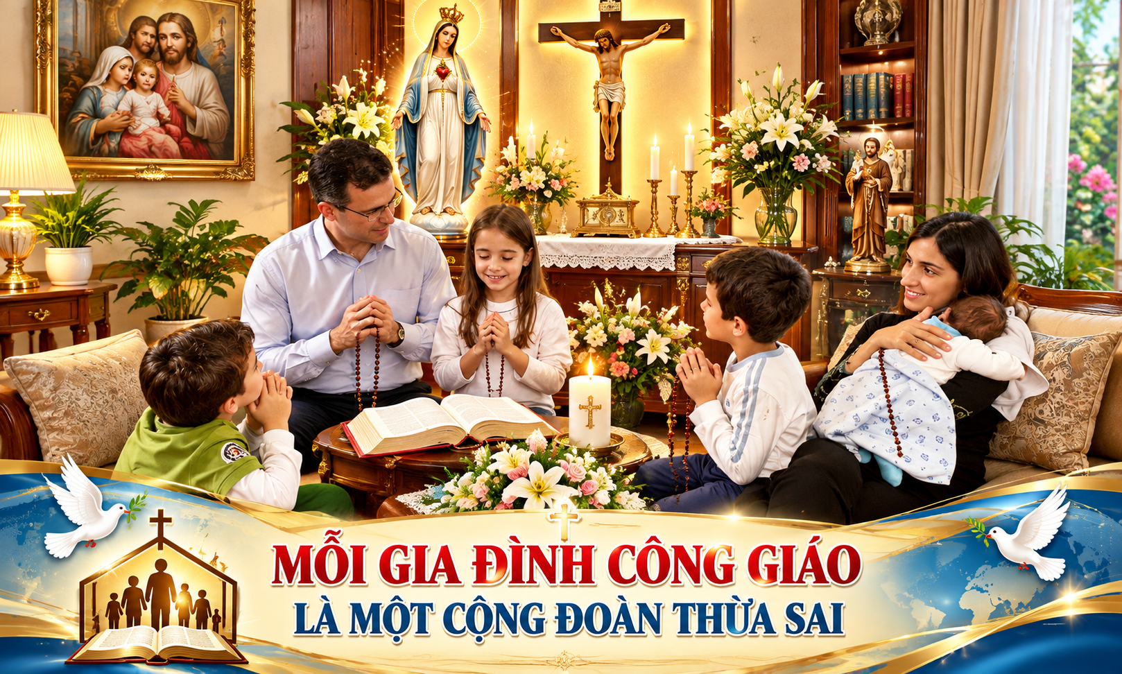 MỖI GIA ĐÌNH CÔNG GIÁO LÀ CỘNG ĐOÀN THỪA SAI